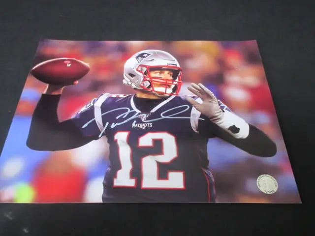 Tom Brady Signed 8.5x11 Photo SSC COA