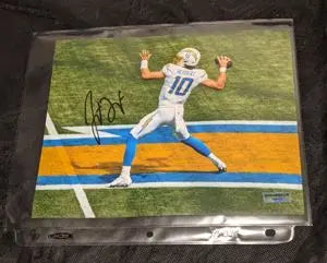 Justin Herbert autographed 8x10 photo with COA