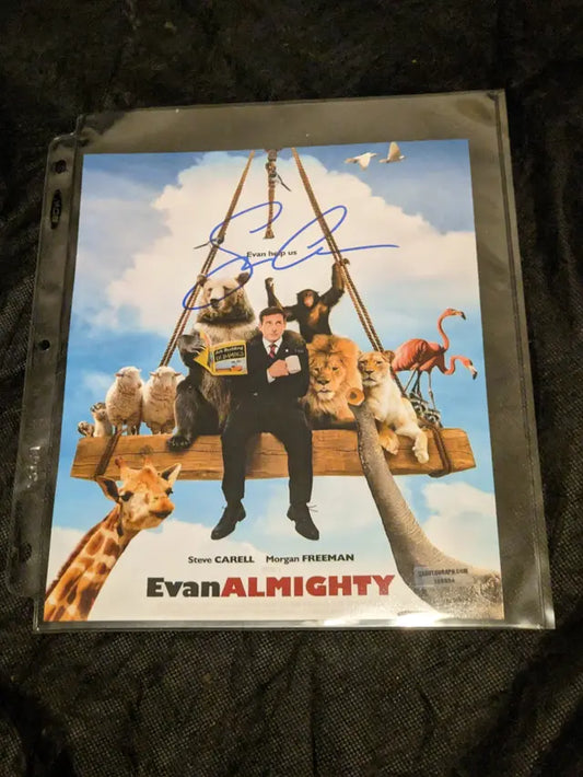 Rare Steve Carell Evan Almighty autographed 8x10 photo with coa