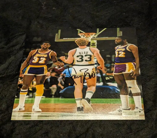 Larry Bird autographed 8x10 photo with COA Boston Celtics