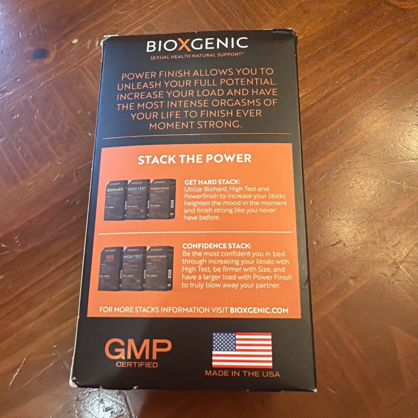 BioXgenic Power Finish Male Performance 60 Capsules Enhancing Supplement NEW — Image 4