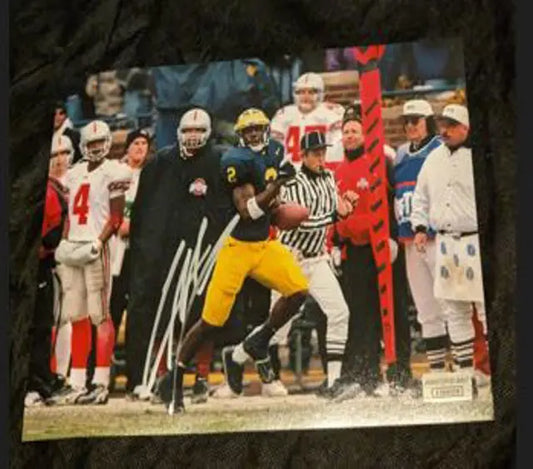 Charles Woodson Packers Raiders Wolverine autographed 8x10 photo with coa