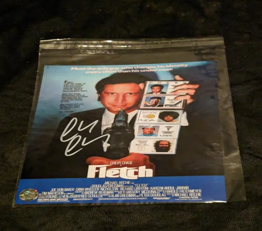 Chevy ChaseFletch autographed 8x10 photo with COA