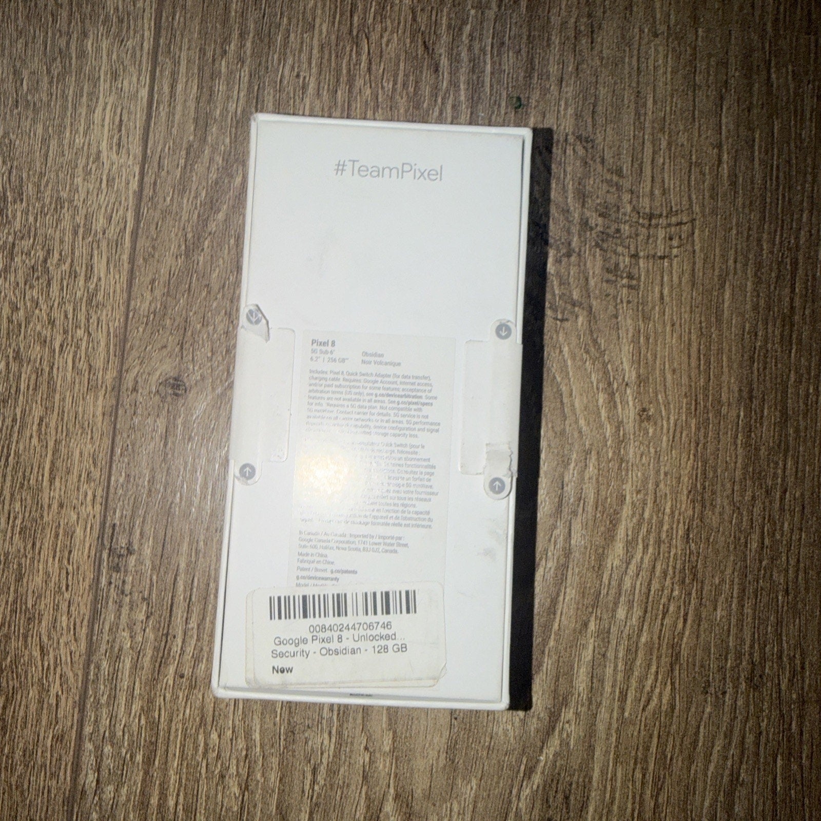 Google Pixel 8 5G Smartphone, 128GB, Obsidian Black — Factory Unlocked
