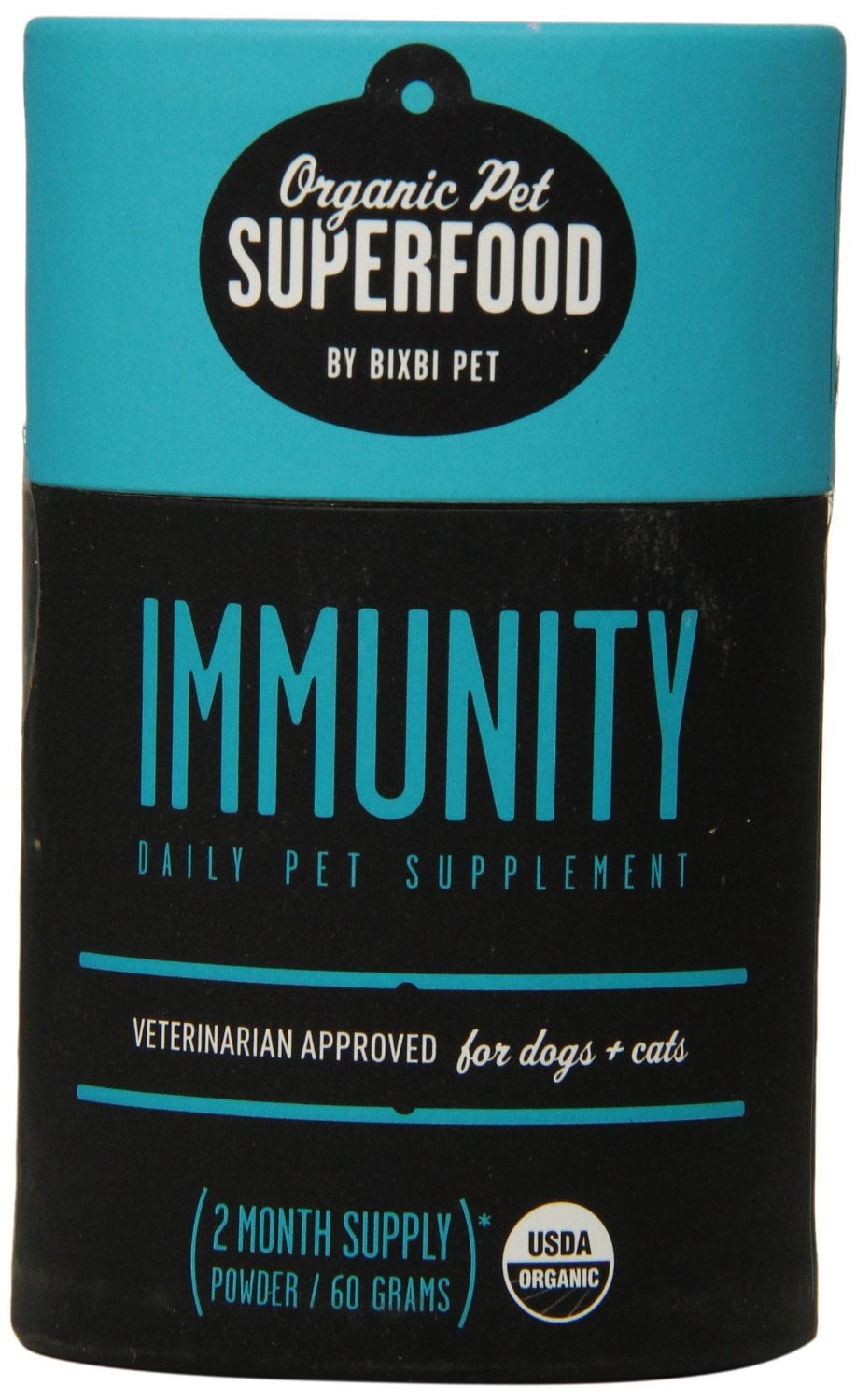BIXBI Organic Pet Superfood Immunity Daily Dog & Cat Supplement 60 Grams