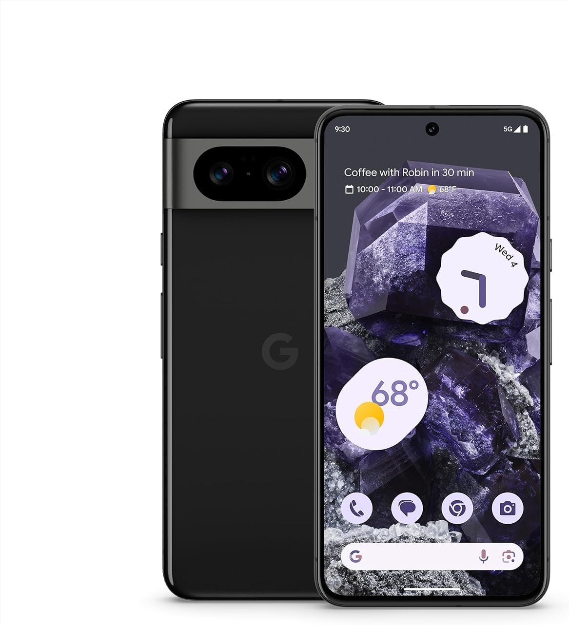 Google Pixel 8 5G Smartphone, 128GB, Obsidian Black — Factory Unlocked