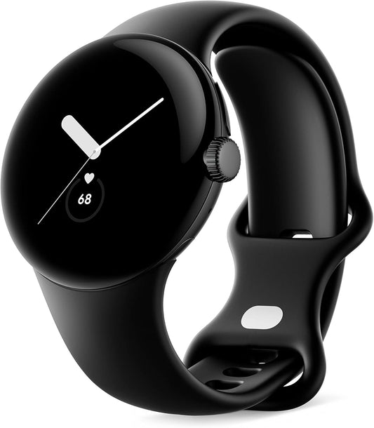 Google Pixel Watch 41mm, Matte Black, Obsidian Active Band