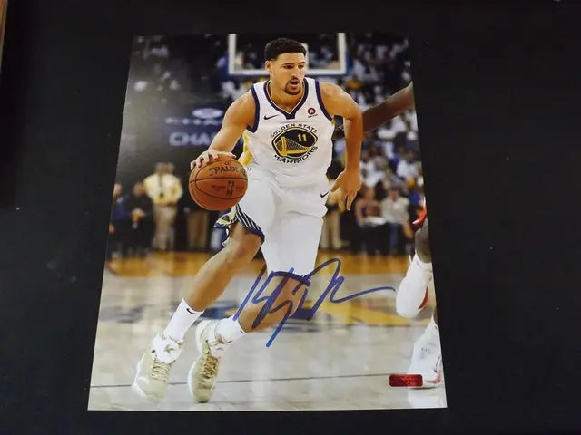 AUTHENTIC KLAY THOMPSON AUTOGRAPHED 8X10 PHOTO GOLDEN STATE WARRIORS