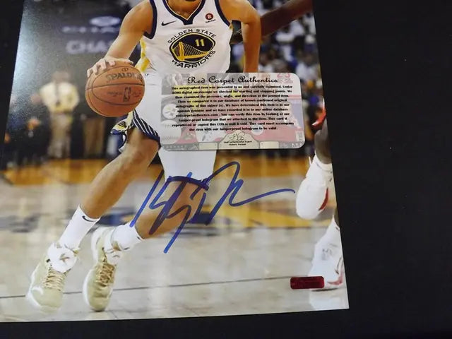 AUTHENTIC KLAY THOMPSON AUTOGRAPHED 8X10 PHOTO GOLDEN STATE WARRIORS