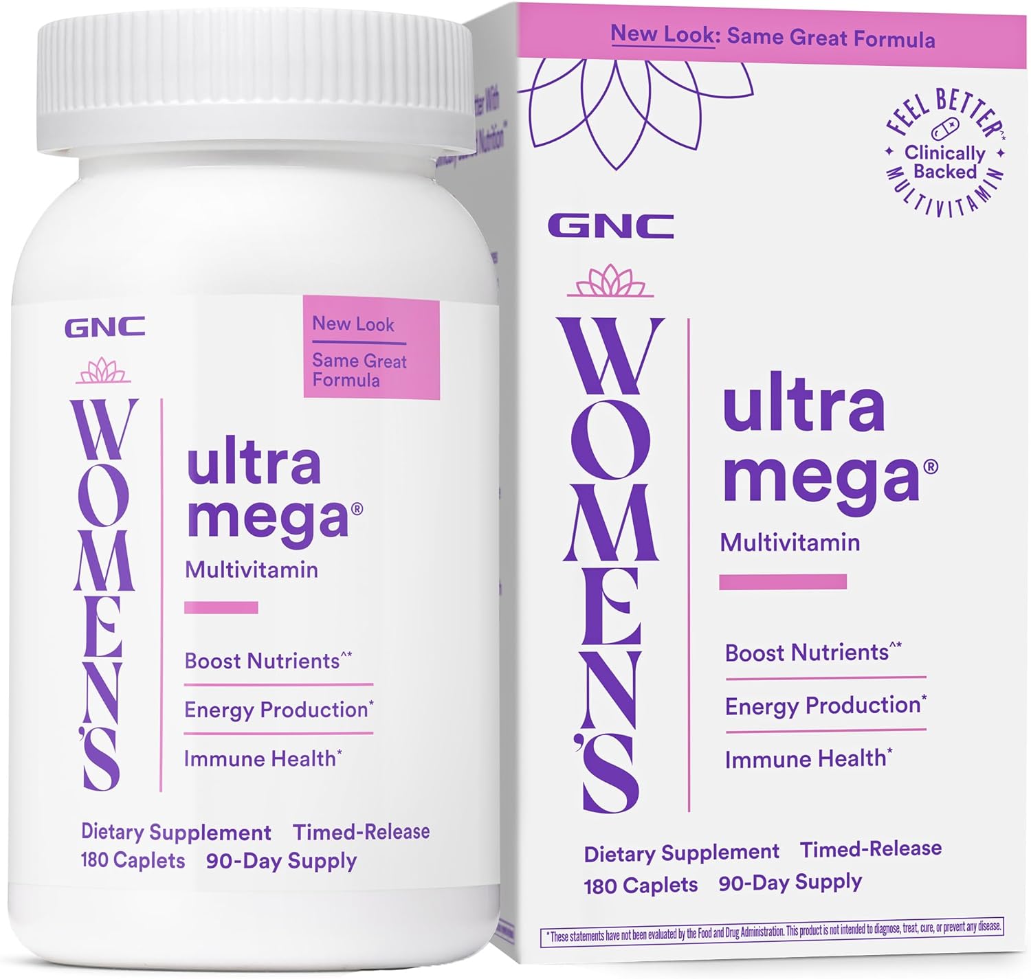 GNC Women's Ultra Mega Multivitamin, 180 Caplets