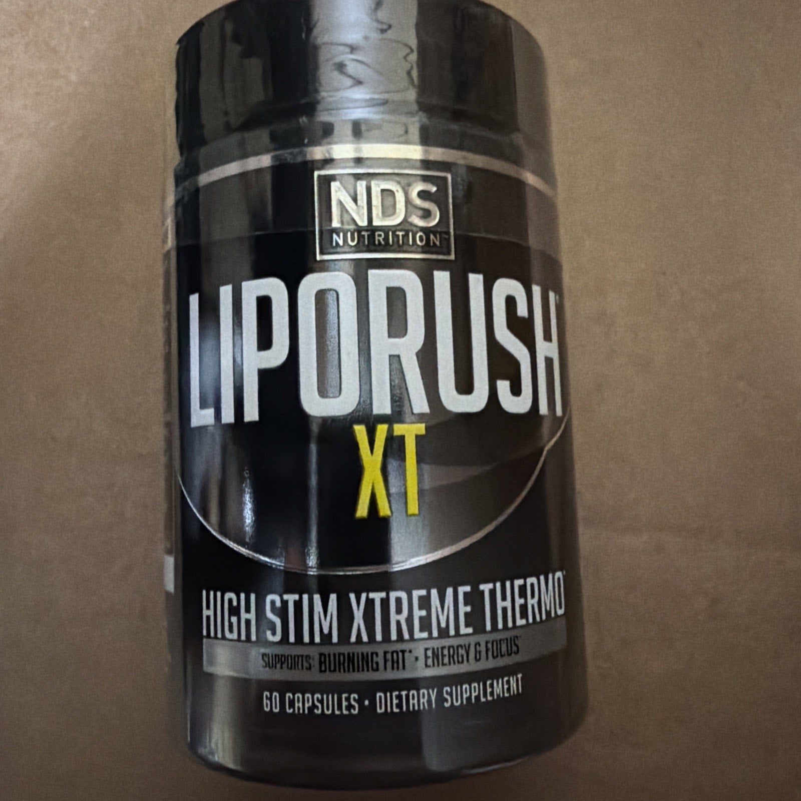 NDS Nutrition LipoRush XT Thermogenic Fat Burner 60 Caps Free Ship Exp 10/2027