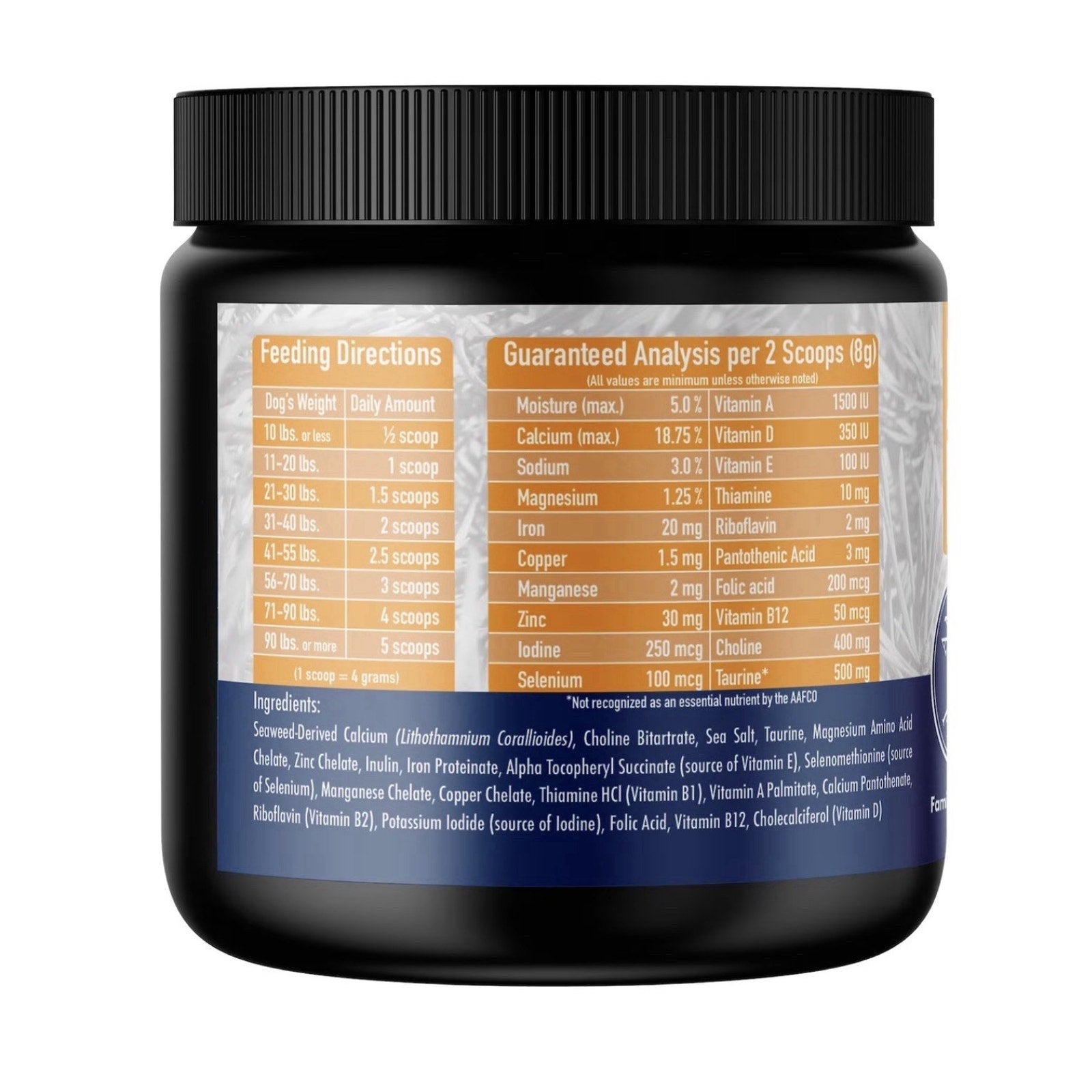 Annamaet Enhance Vitamin and Mineral Supplement for Dogs 8.5 oz jar Home Cook