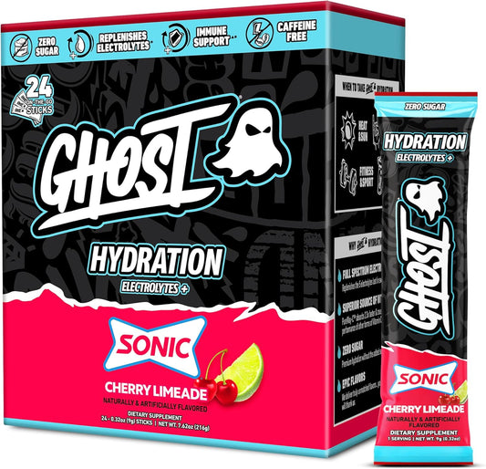 Ghost Hydration Sticks, Cherry Limeade, 216g