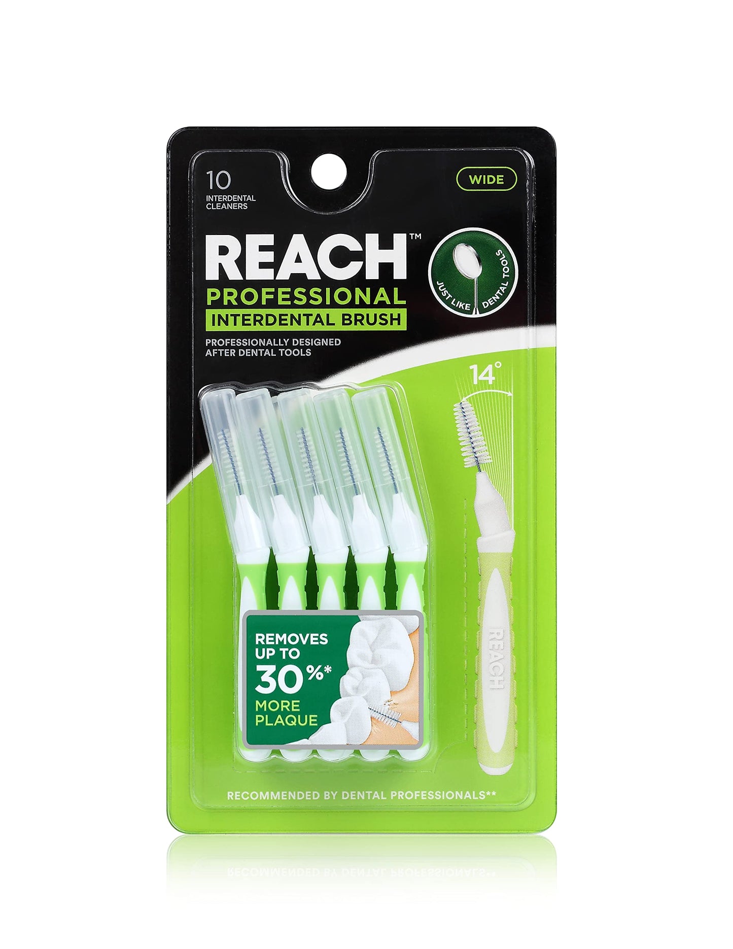 REACH Interdental Brush Wide 1.3mm, 10 Count - official product image