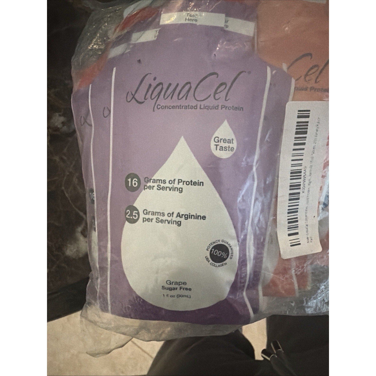 LiquaCel Concentrated Liquid Protein, 16g Hydrolyzed Collagen Protein 25ct