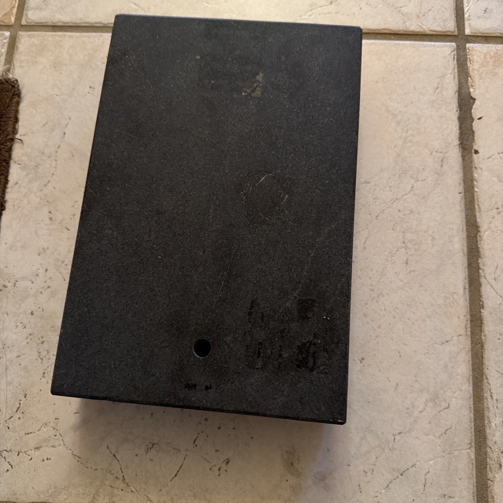 8 x 12 x 2 inch granite surface plate used for precision measurement and metalworking inspection tasks