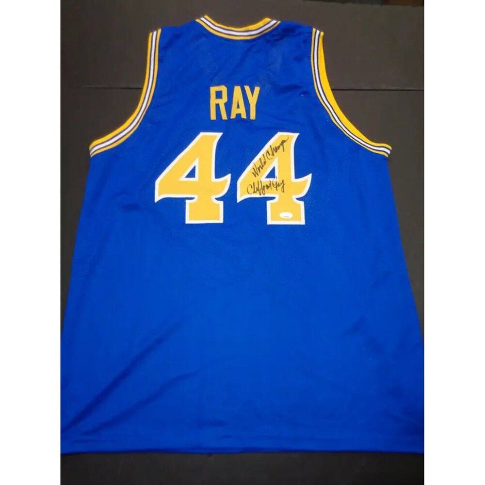 Clifford Ray Golden State Warriors Autographed & Inscribed Custom Basketball Jersey