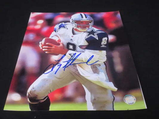 Troy Aikman Dallas Cowboys Signed 8.5x11 Photo SSC COA