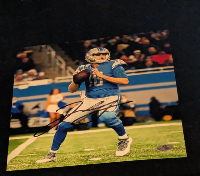 Jared Goff autographed 8x10 photo with COA