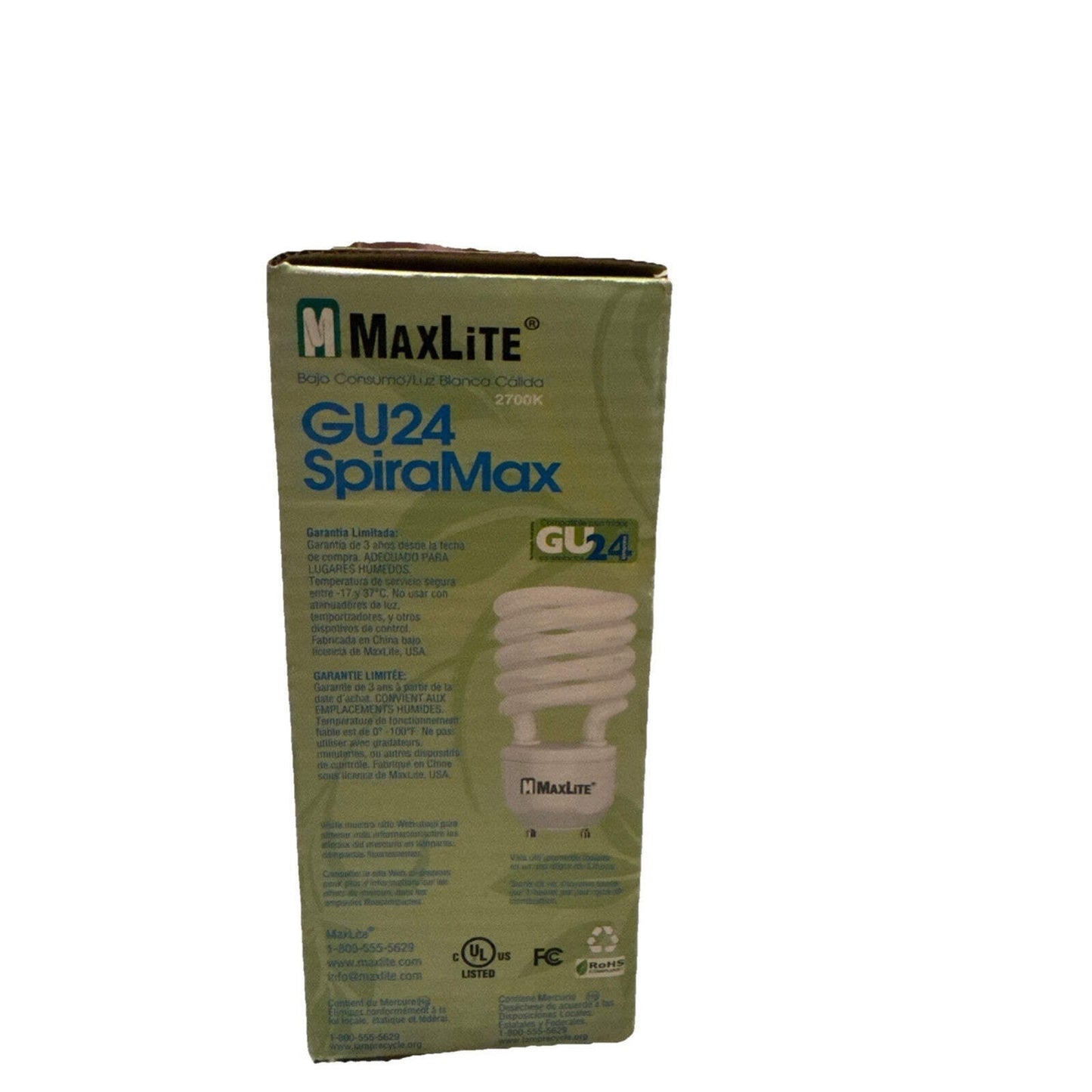 MaxLite SpiraMax GU24 26W CFL Bulb MLS26GUWW 100W Replacement Warm White — Image 2