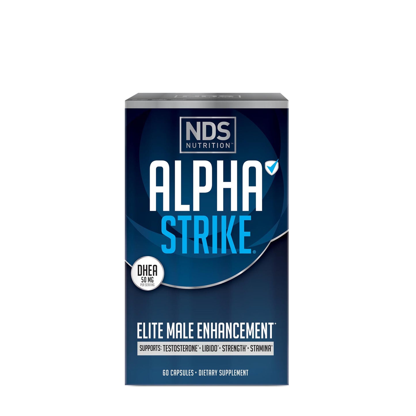 NDS Nutrition Alpha Strike Elite Male Performance Supplement, 60 Capsules