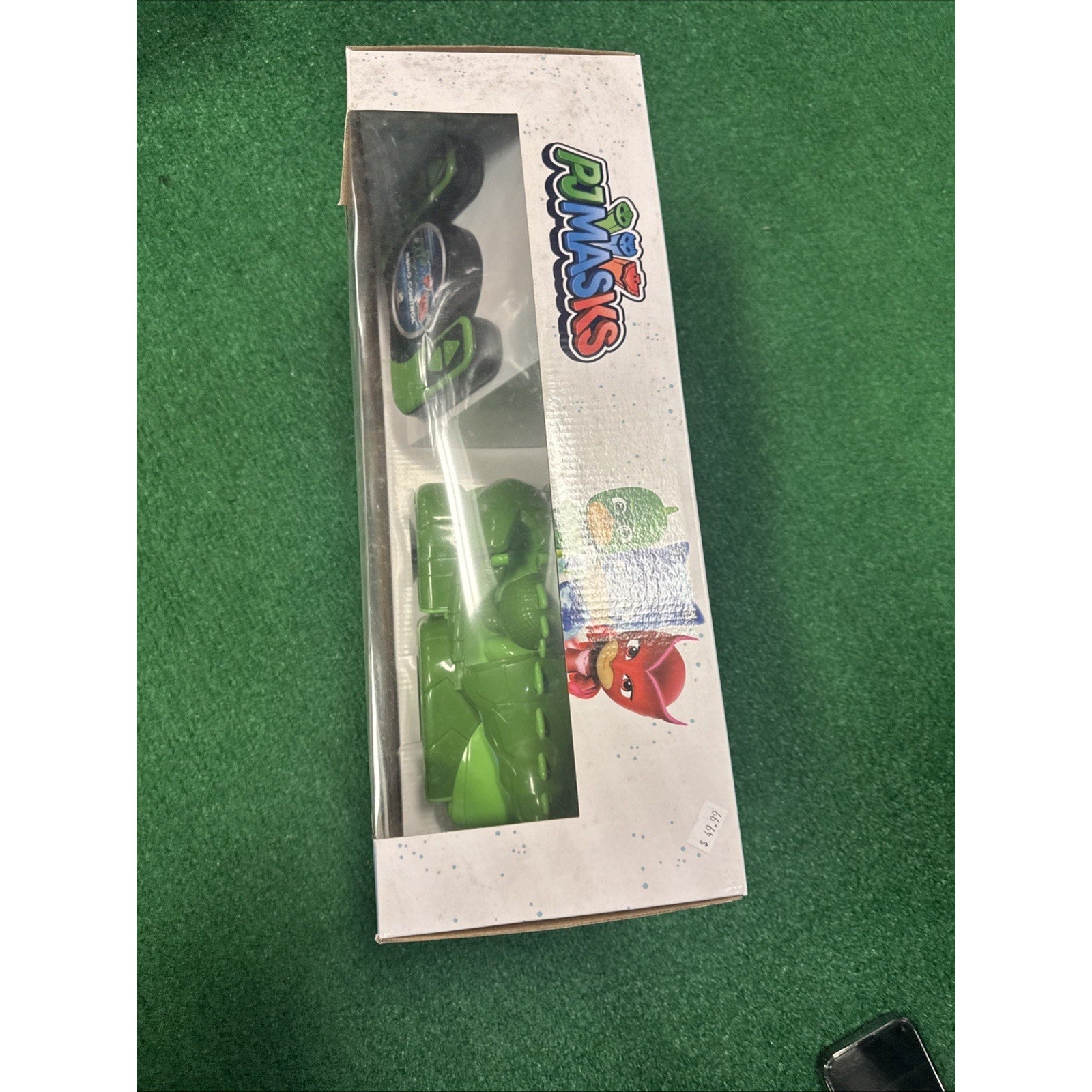 PJ Masks Gekko-Mobile 2.4 GHz radio control toy vehicle in sealed Hasbro box with character art and logo visible