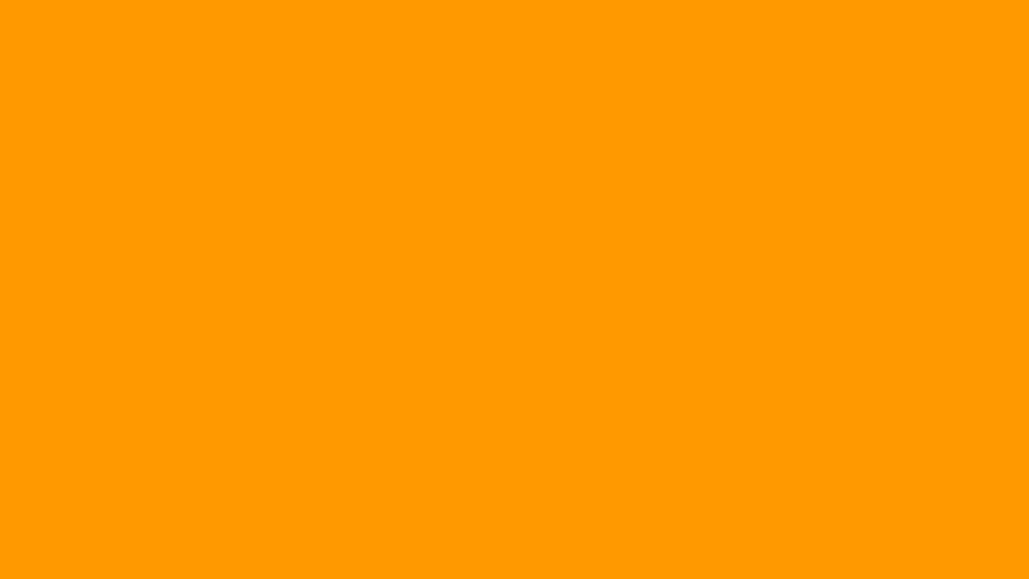 Solid bright orange background with no visible objects or patterns