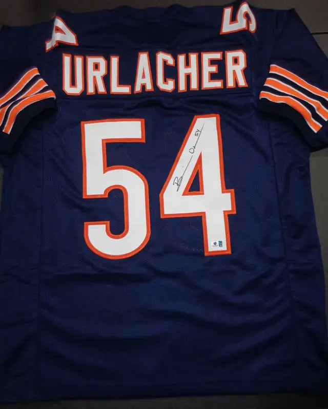 Brian Urlacher Chicago Bears Autographed Custom Football Jersey GA coa - Price Is Right Miami