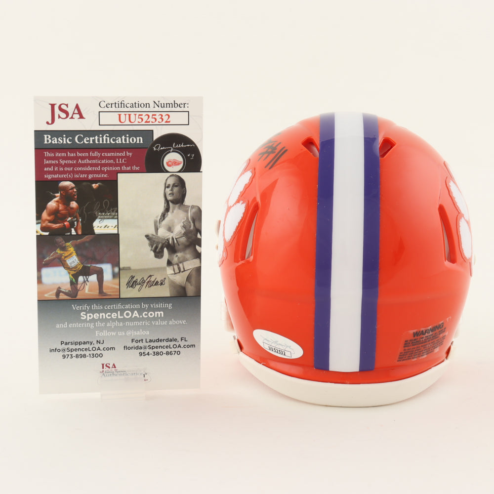 Bryan Bresee Signed Clemson Tigers Speed Mini Helmet (JSA) - Price Is Right Miami