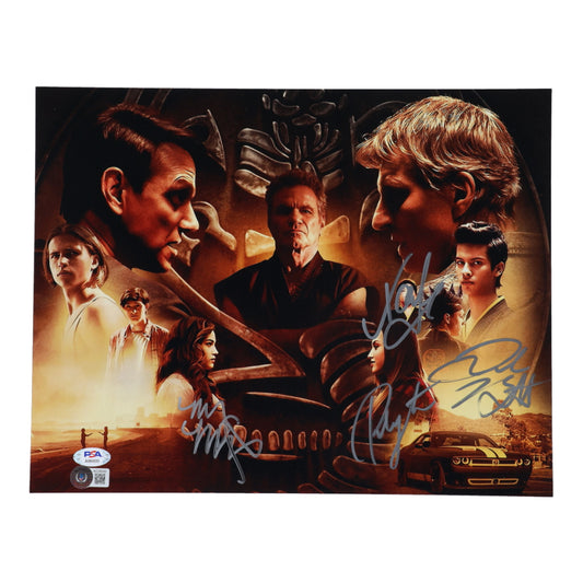 "Cobra Kai" 11x14 Photo Signed by (4) with Mary Mouser, Peyton List, Xolo Mariduena & Jacob Bertrand (Beckett) - Price Is Right Miami