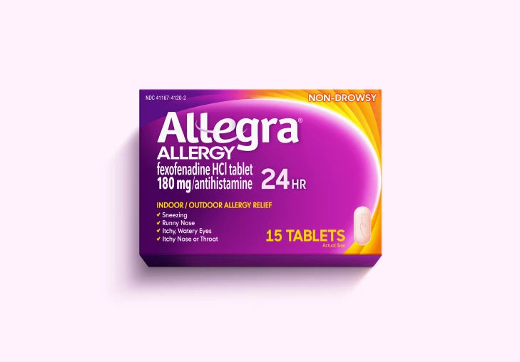 Allegra 24 Hour Allergy Relief Tablets - official product image