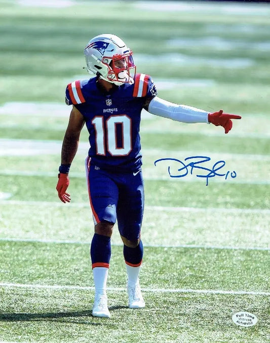 Damiere Byrd New England Patriots Autographed 8x10 Photo Full Time coa - Price Is Right Miami