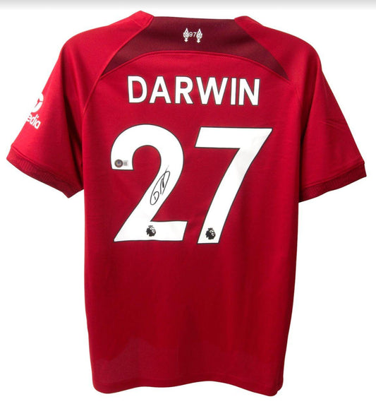 Darwin Nunez Signed Liverpool Home Jersey (Becektt) - Price Is Right Miami