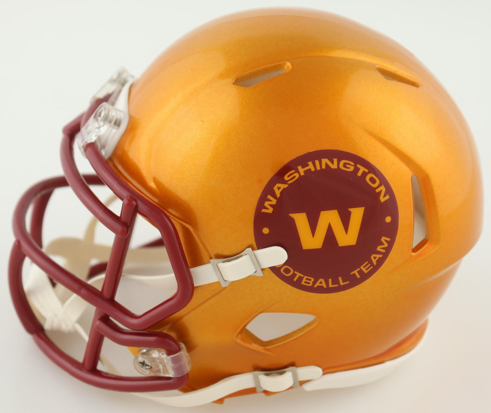 Emmanuel Forbes Jr. Signed Washington Flash Alternate Speed Mini Helmet (JSA) - Price Is Right Miami