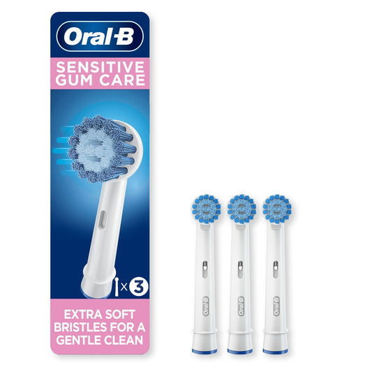 Oral-B Sensitive Gum Care Electric Toothbrush Replacement Brush Heads, 3 Count