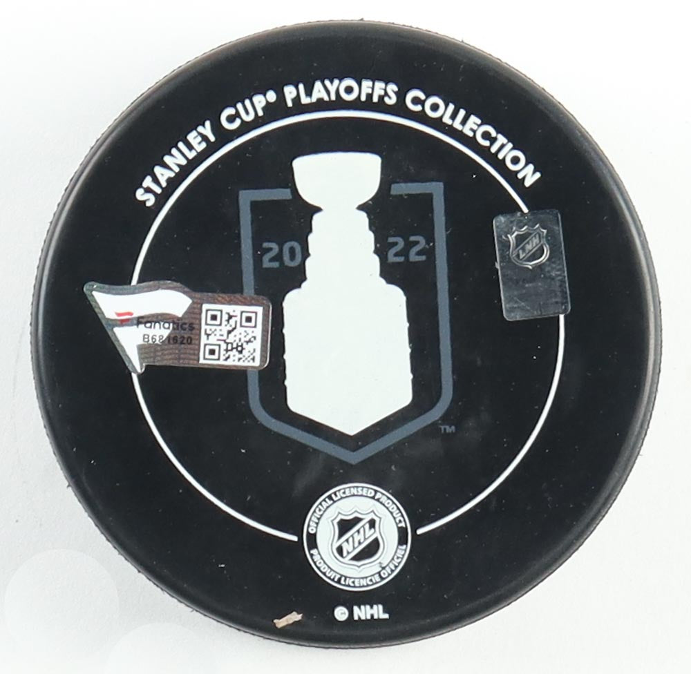 Gabriel Landeskog Signed 2022 Avalanche Stanley Cup Final Logo Hockey Puck (Fanatics) - Price Is Right Miami