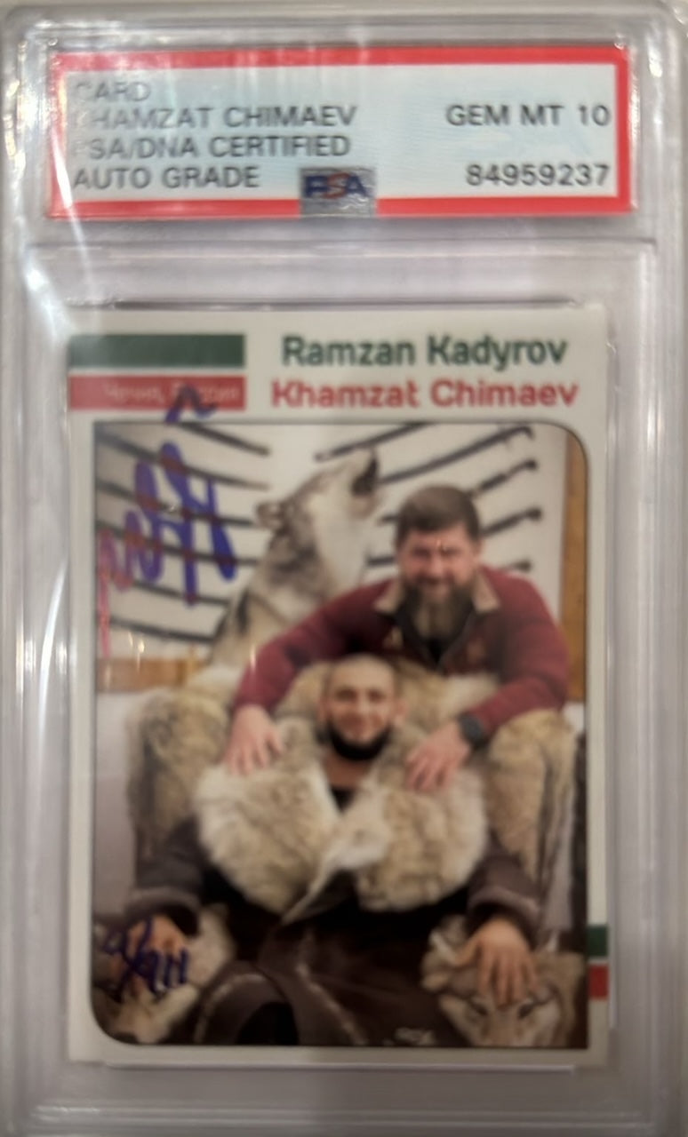 Khamzat Chimaev LE Signed Ramzan Kadyrov 