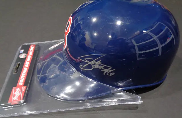 John Schreiber Boston Red Sox Autographed Rawlings Full Size Souvenir Helmet Full Time QR Hologram - Price Is Right Miami