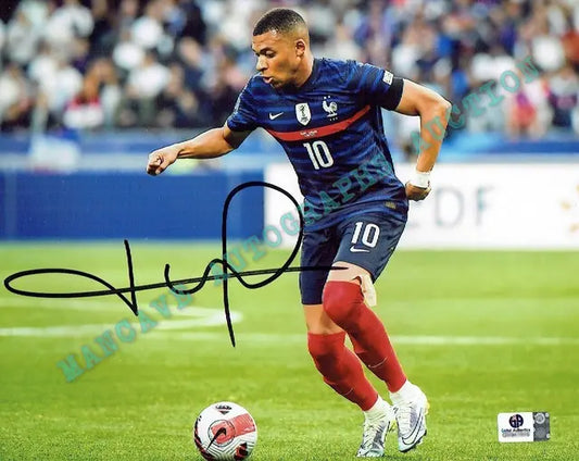 Kylian Mbappé Paris Saint-Germain Autographed 8x10 Photo GA coa - Price Is Right Miami