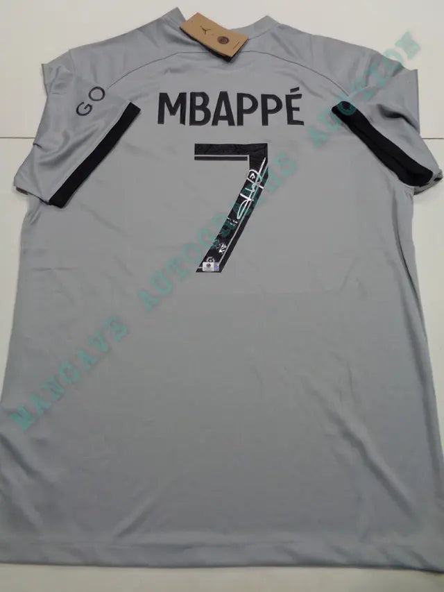 Kylian Mbappé Paris Saint-Germain Autographed Nike 22-23 Away Jersey GA coa - Price Is Right Miami