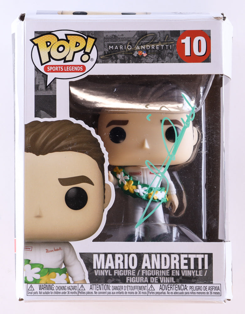 Mario Andretti Signed #10 Mario Andretti Funko Pop! Vinyl Figure (PSA) - Price Is Right Miami