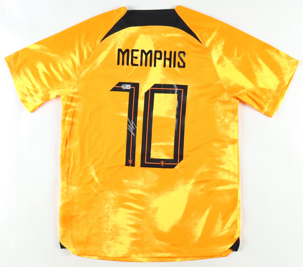 Memphis Depay Signed Netherlands Nike Jersey (Beckett) - Price Is Right Miami