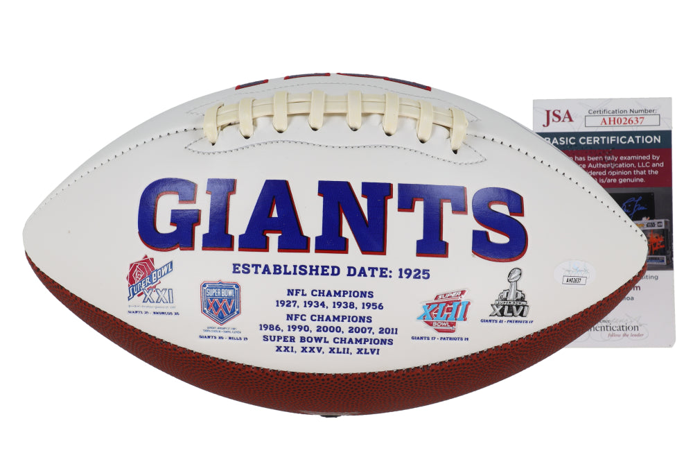 Odell Beckham Jr. Signed Giants Logo Football (JSA) - Price Is Right Miami