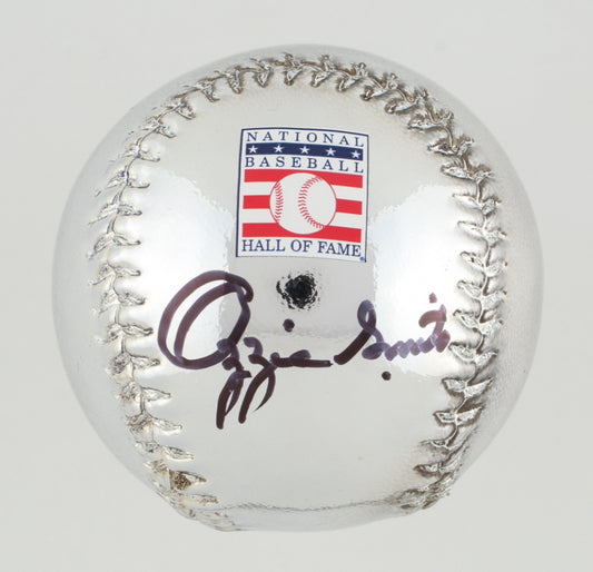 Ozzie Smith Signed Chrome Baseball (MLB & Fanatics) - Price Is Right Miami