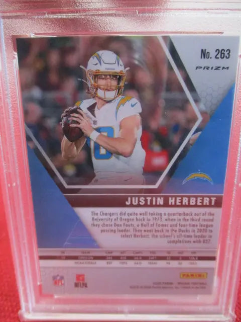 PSA Graded 2020 Justin Herbert #293 - Price Is Right Miami