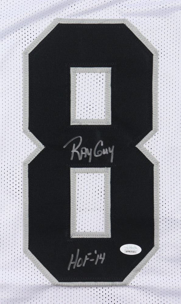 Ray Guy Signed Jersey Inscribed 