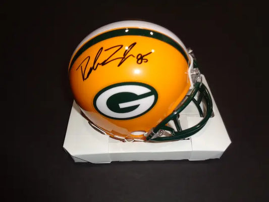 Robert Tonyan Green Bay Packers Autographed Riddell Mini Helmet JSA W coa - Price Is Right Miami