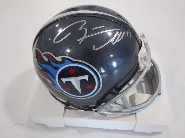 Ryan Tannehill of the Tennessee Titans signed autographed mini helmet PAAS COA 807 - Price Is Right Miami