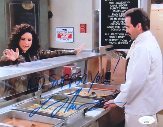 Larry Thomas Signed "Seinfeld" 8x10 Photo Inscribed "No Soup For You!" (JSA) - Price Is Right Miami