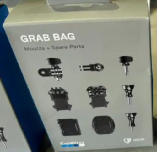 GOPRO GRAB BAG AGBAG-002 (NEW IN BOX) MOUNTS + SPARE PARTS